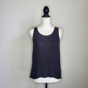 Chloe & Katie Black Twist Back Tank Top XS